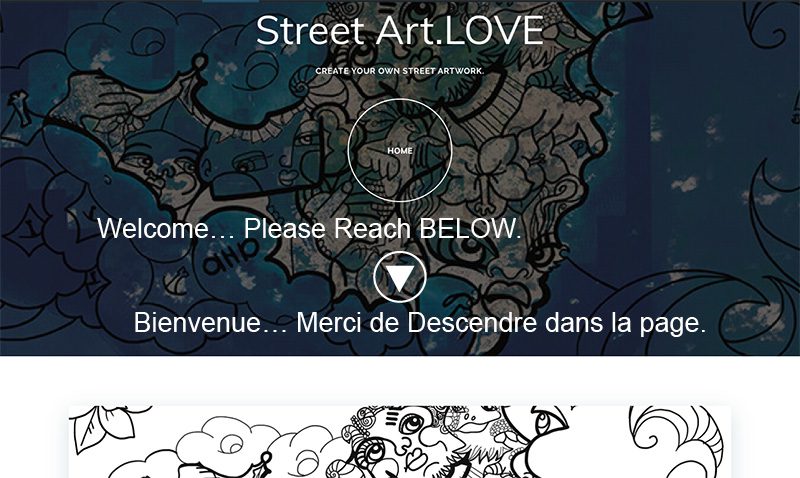 1 please reach below into streetart website