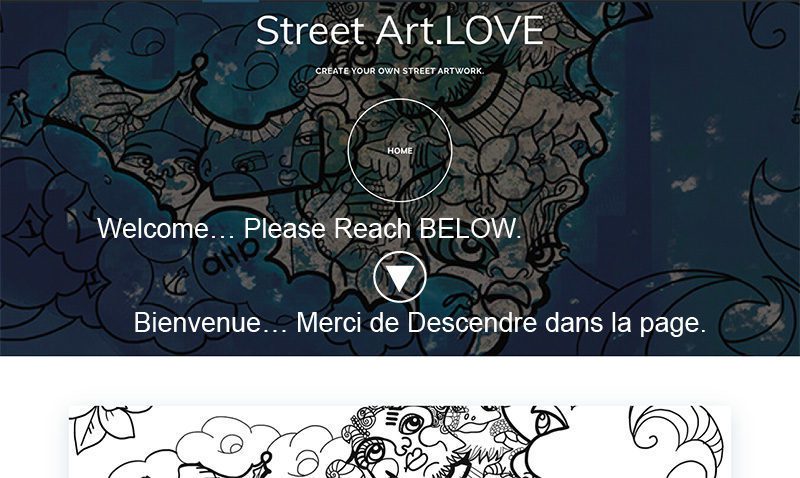 1 please reach below into streetart website